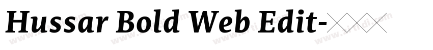 Hussar Bold Web Edit字体转换 Hussar Bold Web Edit字体转换